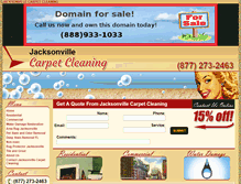 Tablet Screenshot of jacksonville-carpetcleaning.com